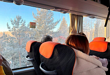 Зимние туры по Карелии, виды из автобуса